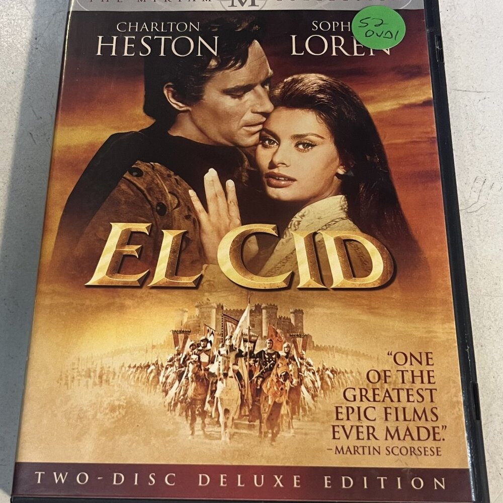 El Cid (DVD, 2-Disc Deluxe Edition, 2008) – Charlton Heston & Sophia Loren – Res